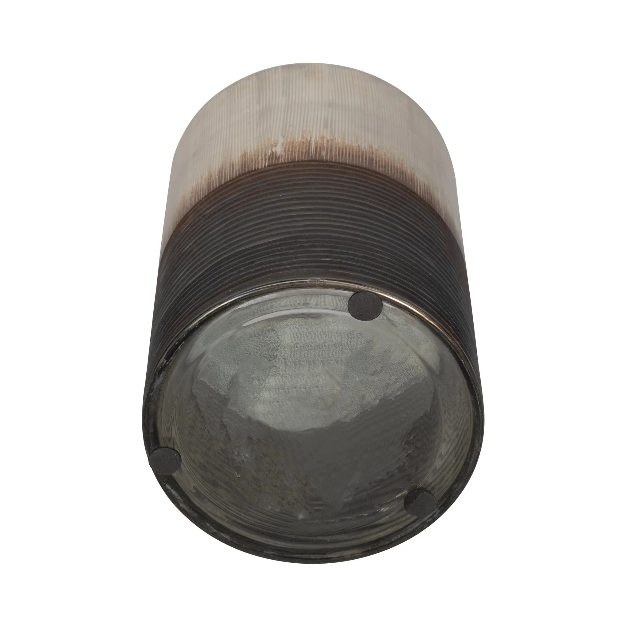 Glass, 9" Metallic 2-tone Vase, Silver - Image 6