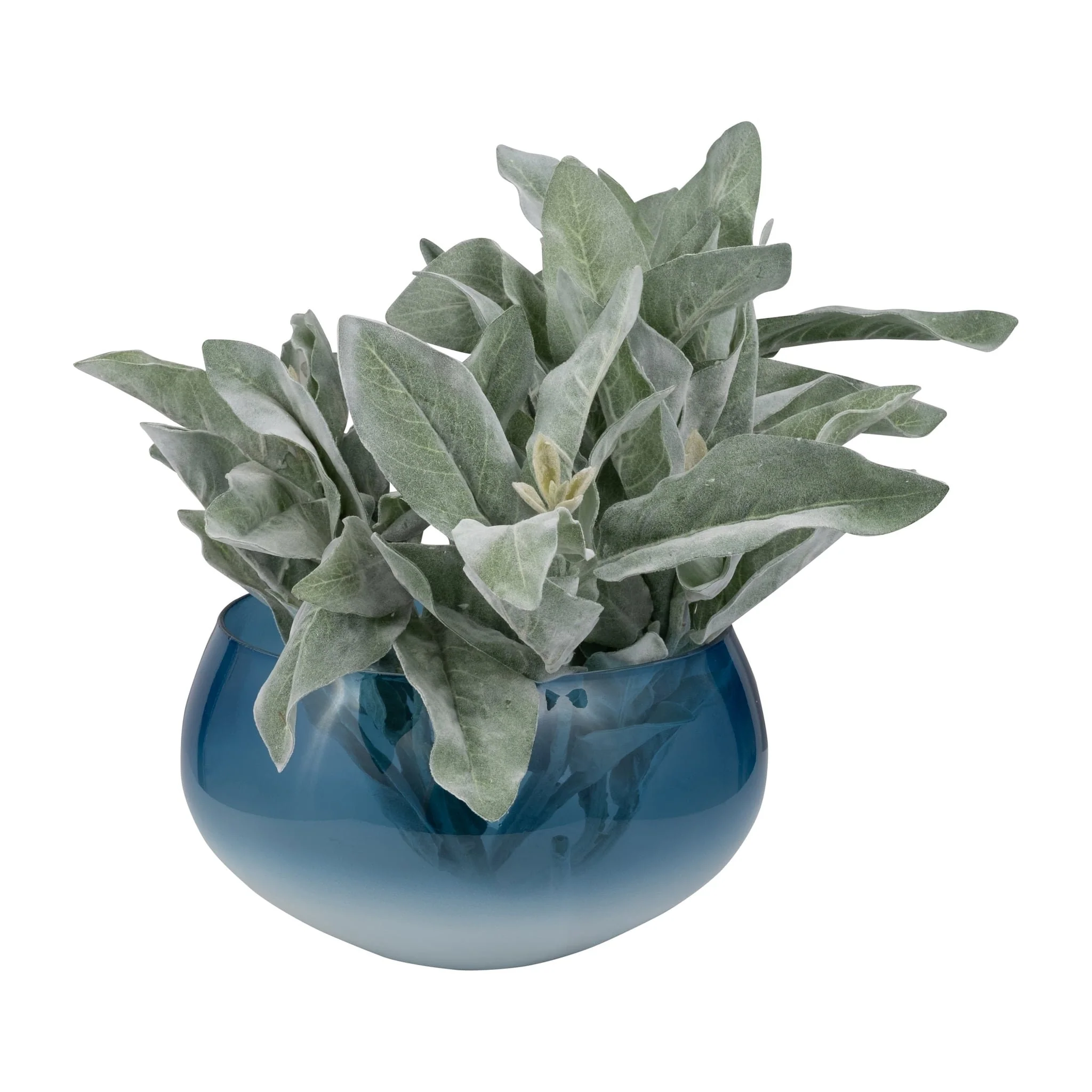 Glass, S/2 10/14" Decorative Bowls, Blue - Image 3