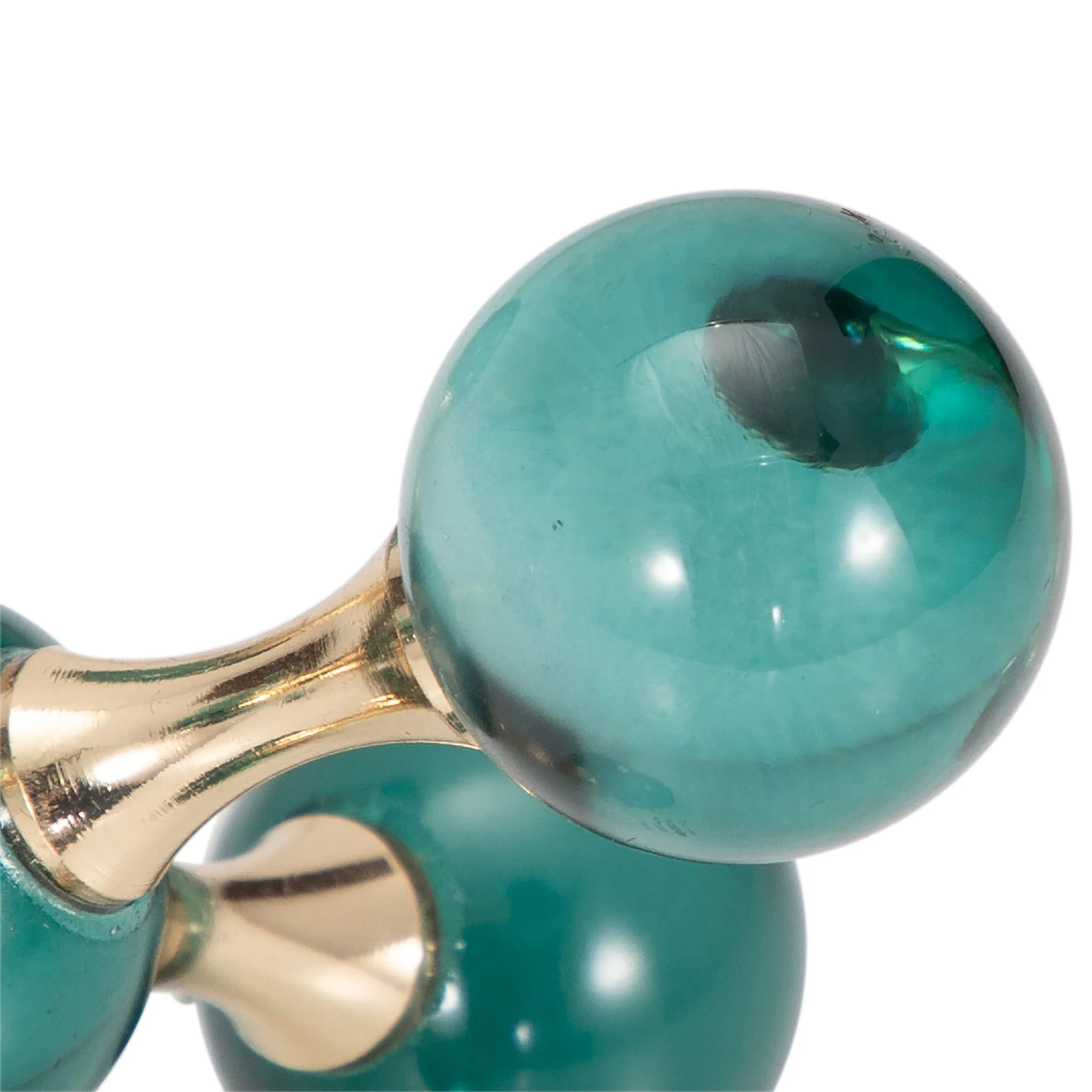 Glass, S/2 7" Jack Bookends, Green - Image 6