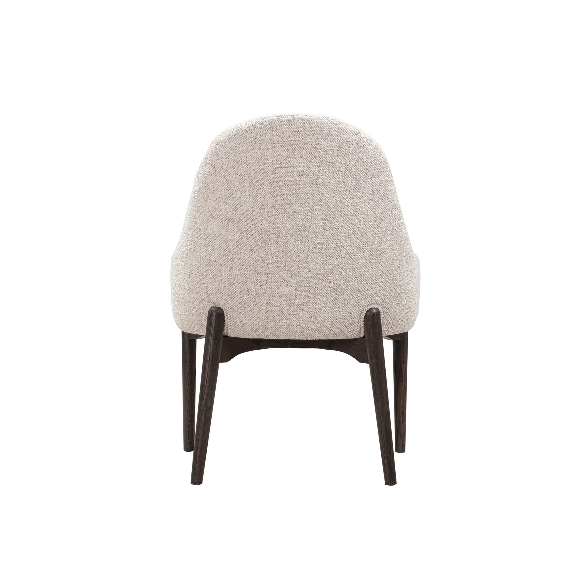 Glendale Stone White Chenille Dining Chair - Image 3