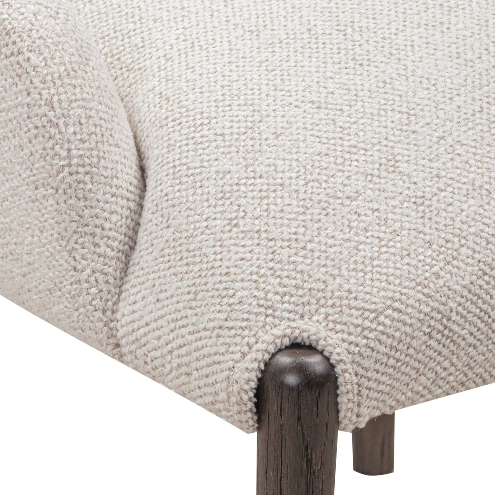 Glendale Stone White Chenille Dining Chair - Image 6