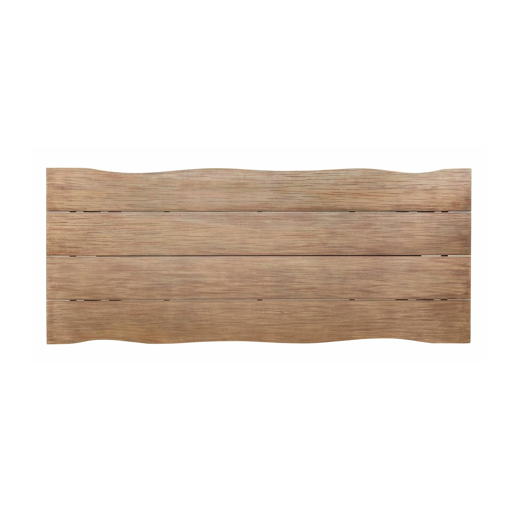 Glendora Outdoor Patio Live Edge Dining Table in Eucalyptus Wood with Black Metal Base - Image 4
