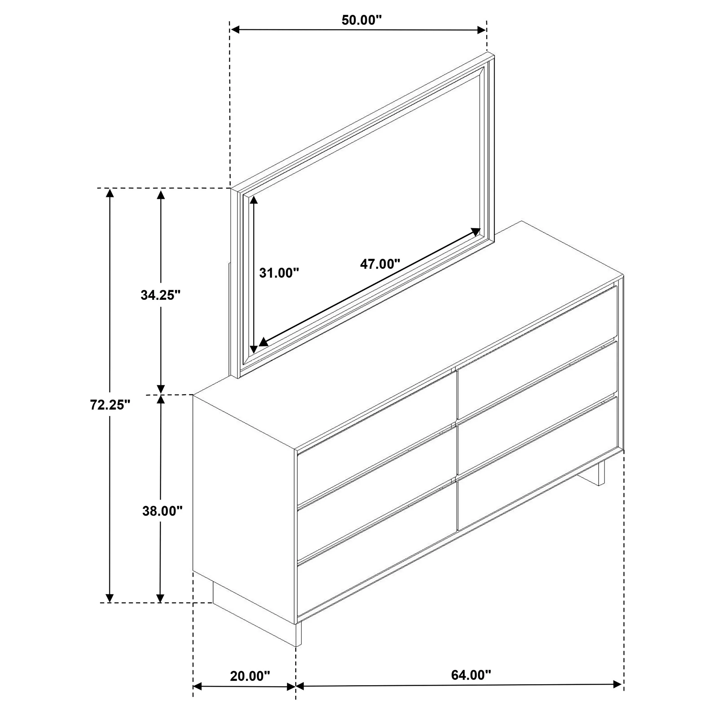 Glenwood Dresser with Mirror - Image 12