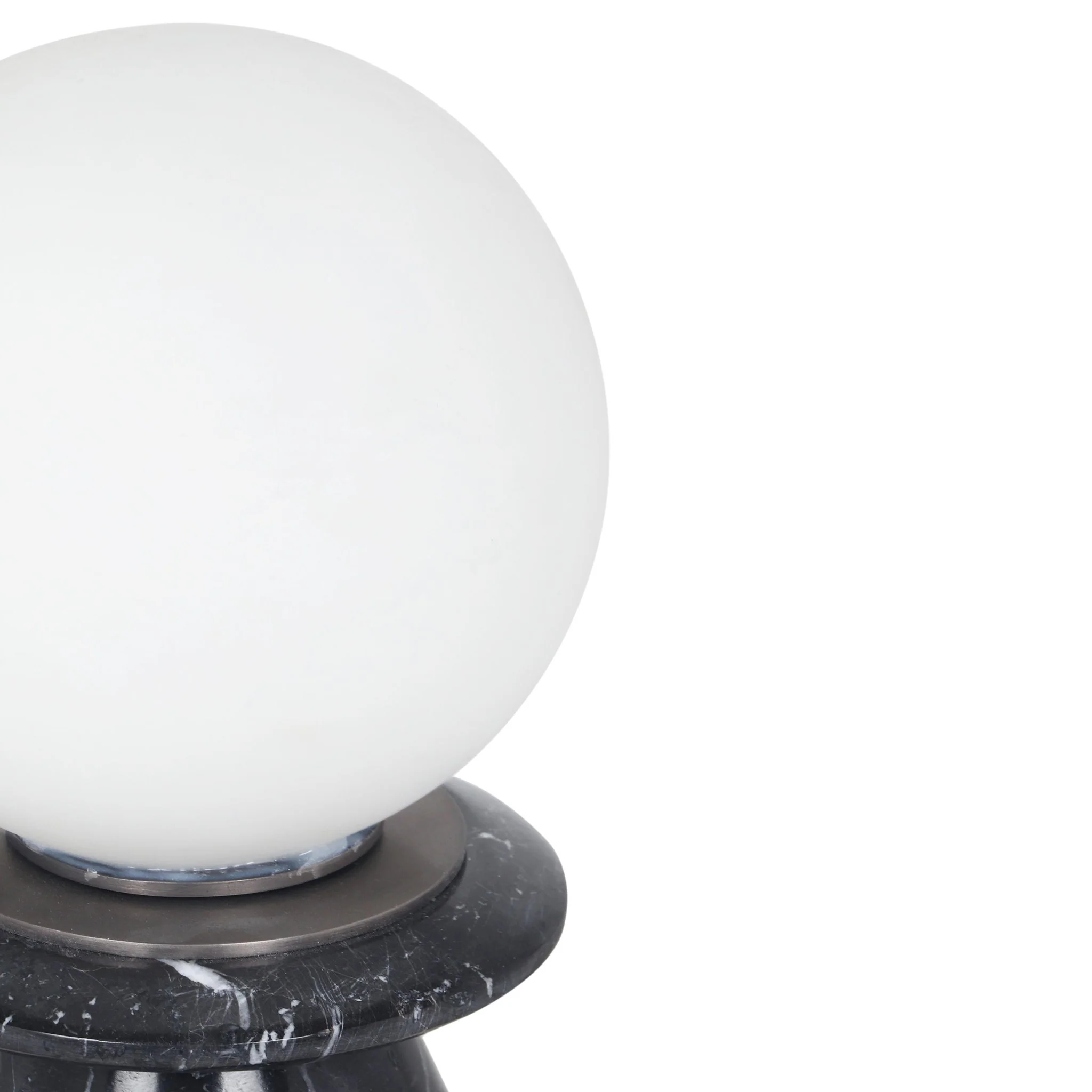 Globe Onyx Black Marble Lamp - Image 4