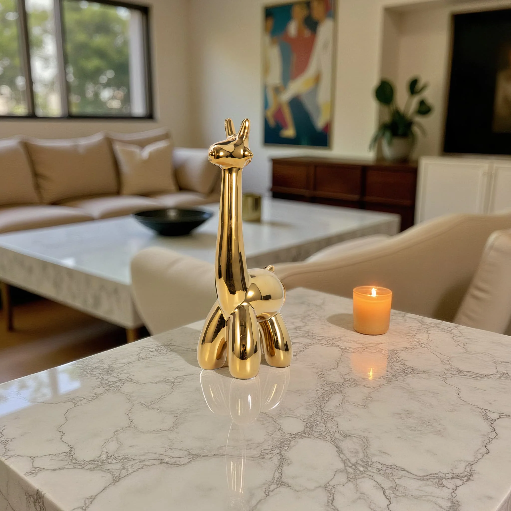 Gold Giraffe Balloon Animal - Image 12
