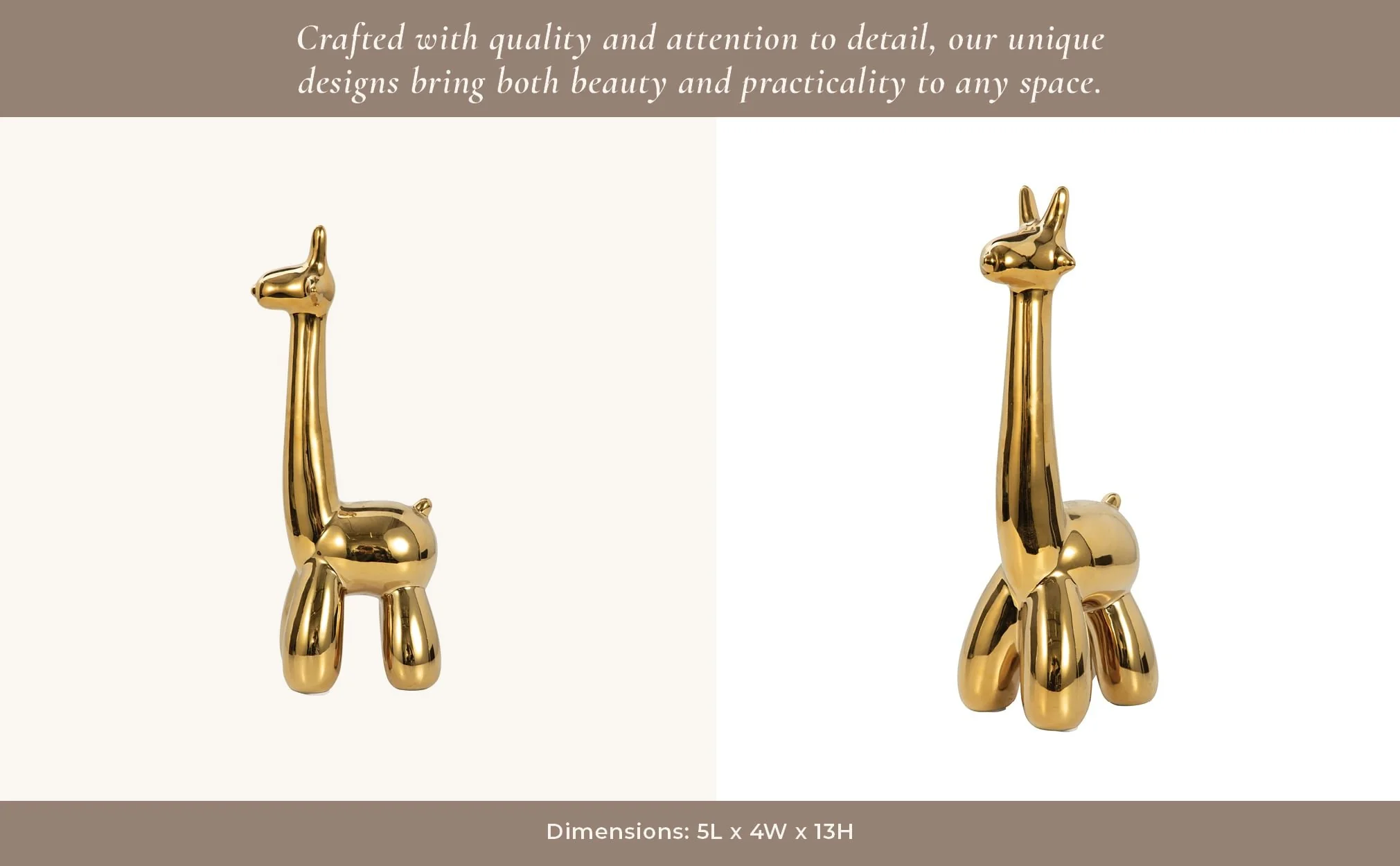 Gold Giraffe Balloon Animal - Image 13