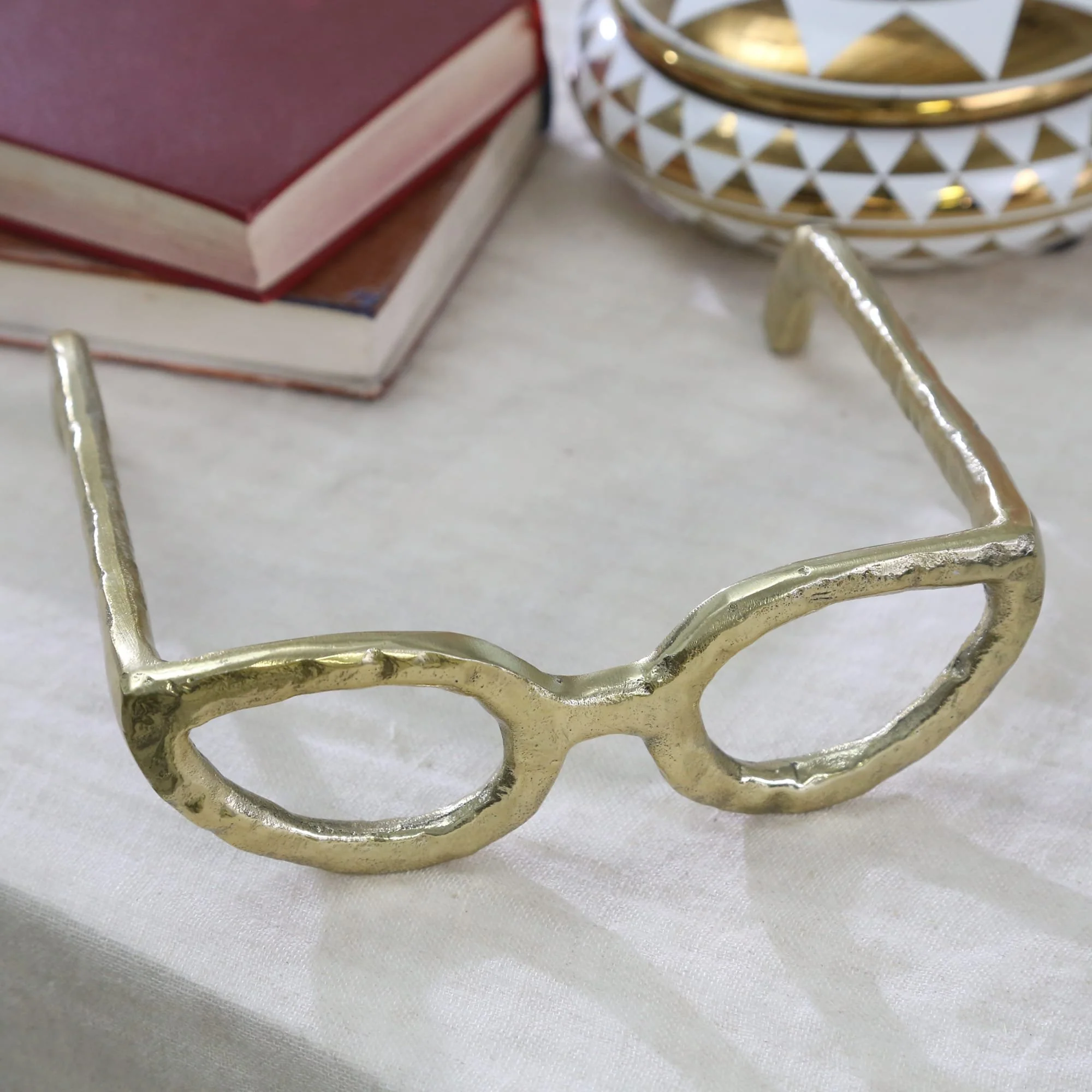 Gold Glasses Sculpture - Image 4