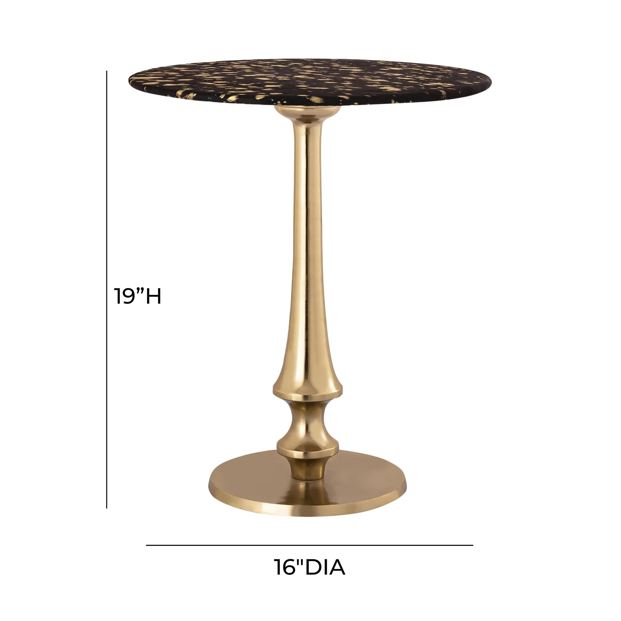 Gold Goathide Side Table - Image 6