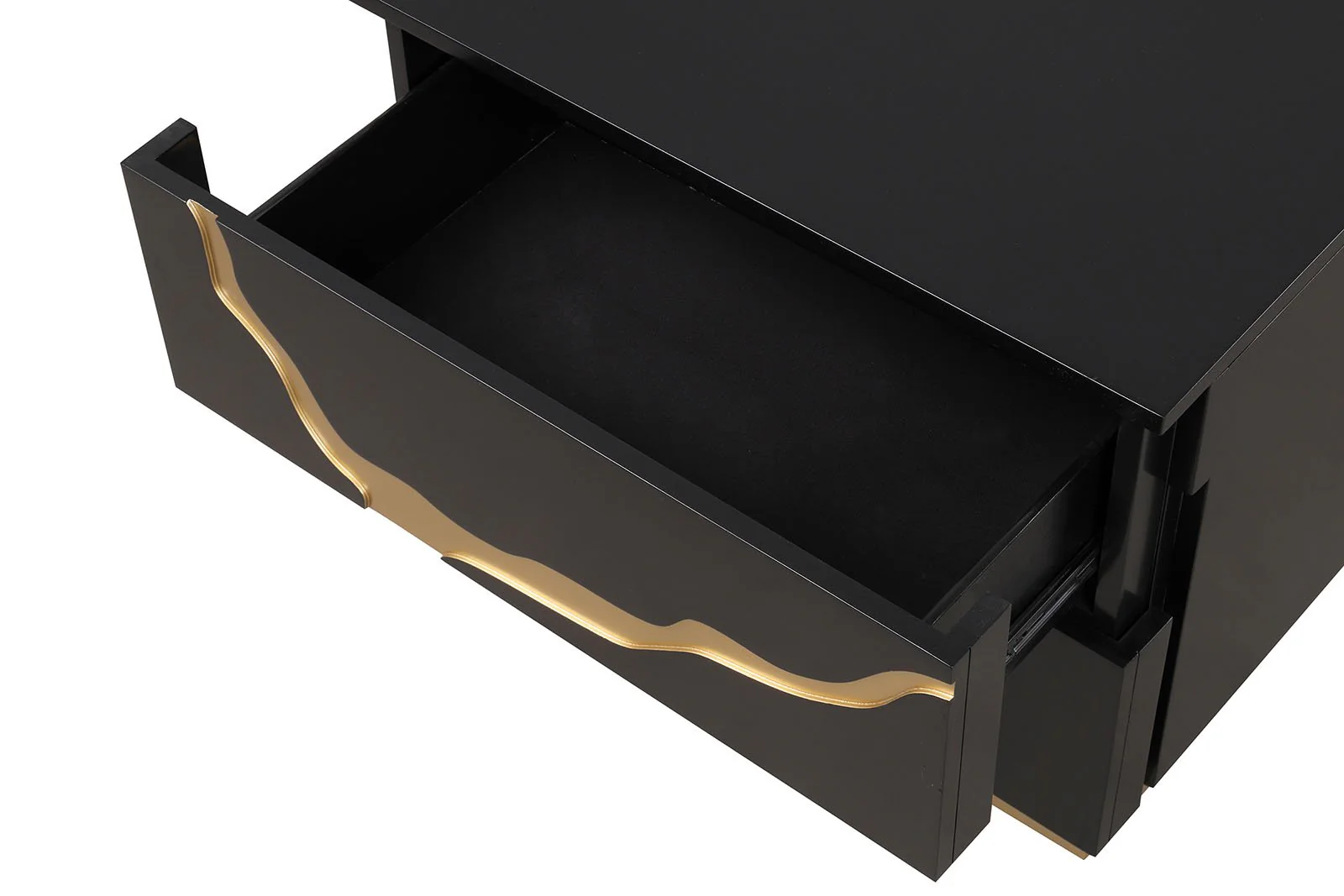Goldsberg Nightstand, Black/Gold - Image 6