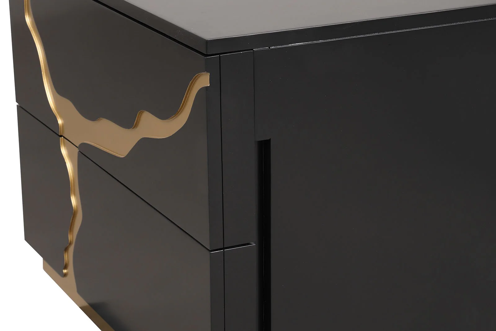 Goldsberg Nightstand, Black/Gold - Image 7