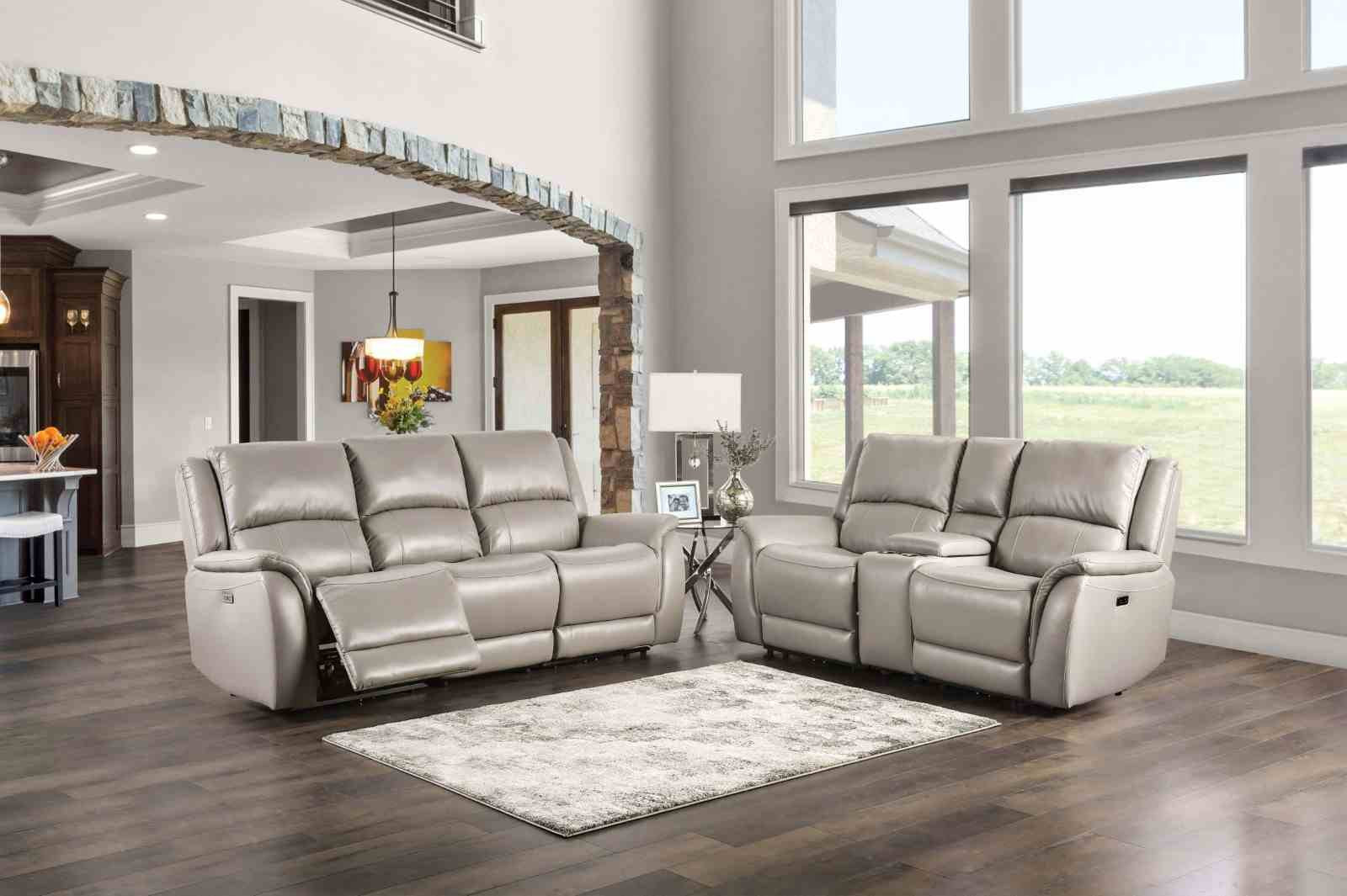 Gorgius Power Recliner, Light Gray - Image 2