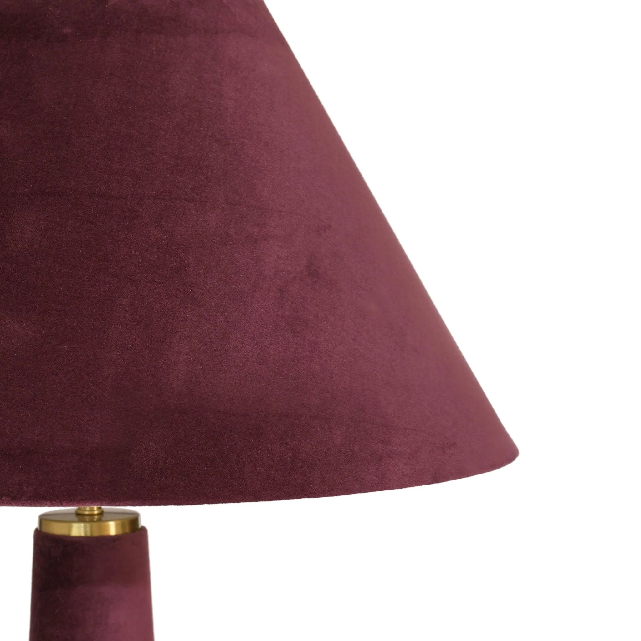 Graham Burgundy Velvet Floor Lamp - Image 4
