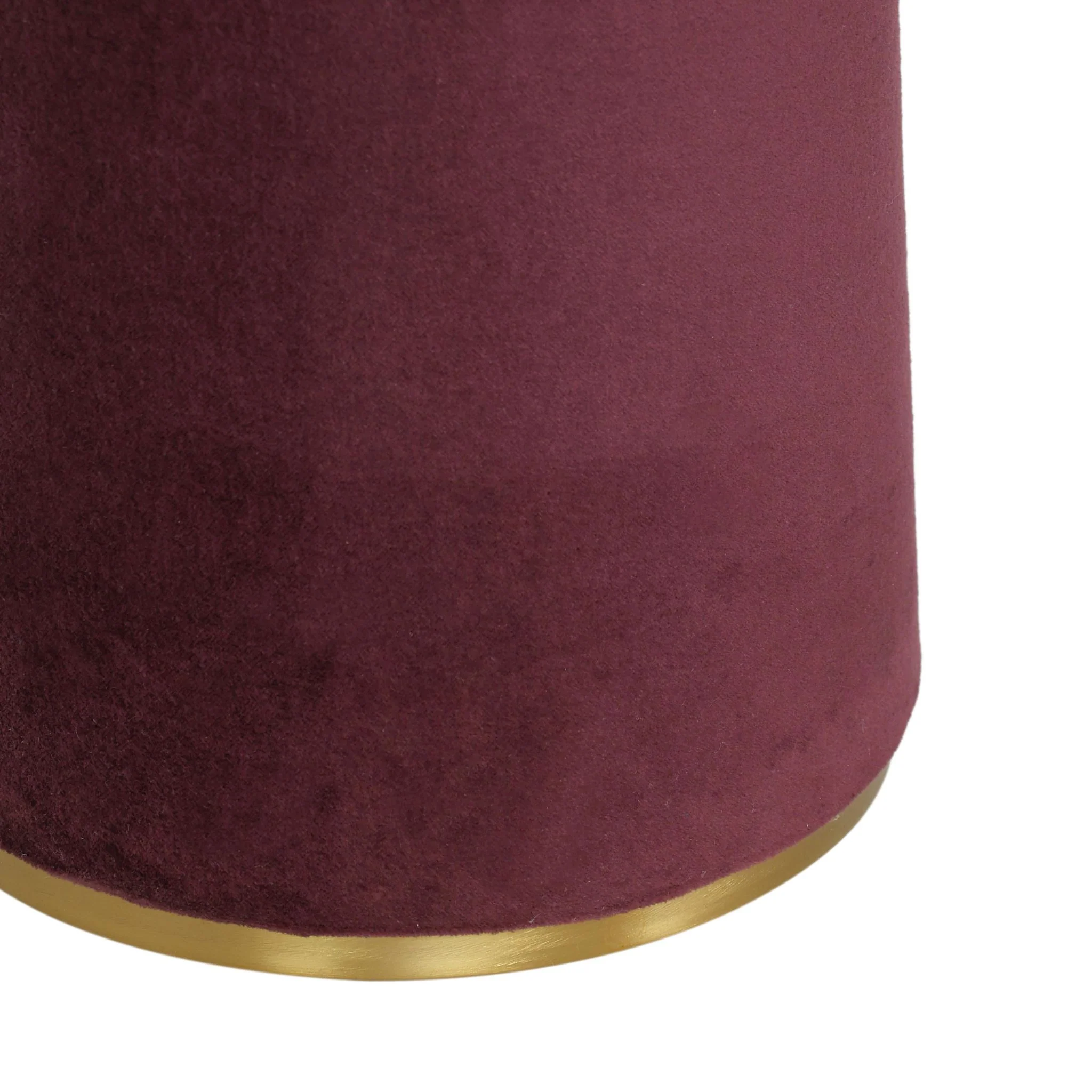 Graham Burgundy Velvet Floor Lamp - Image 5