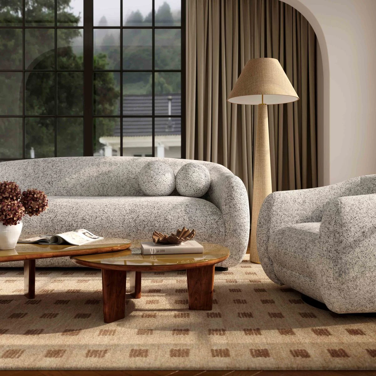 Graham Natural Jute Floor Lamp - Image 2