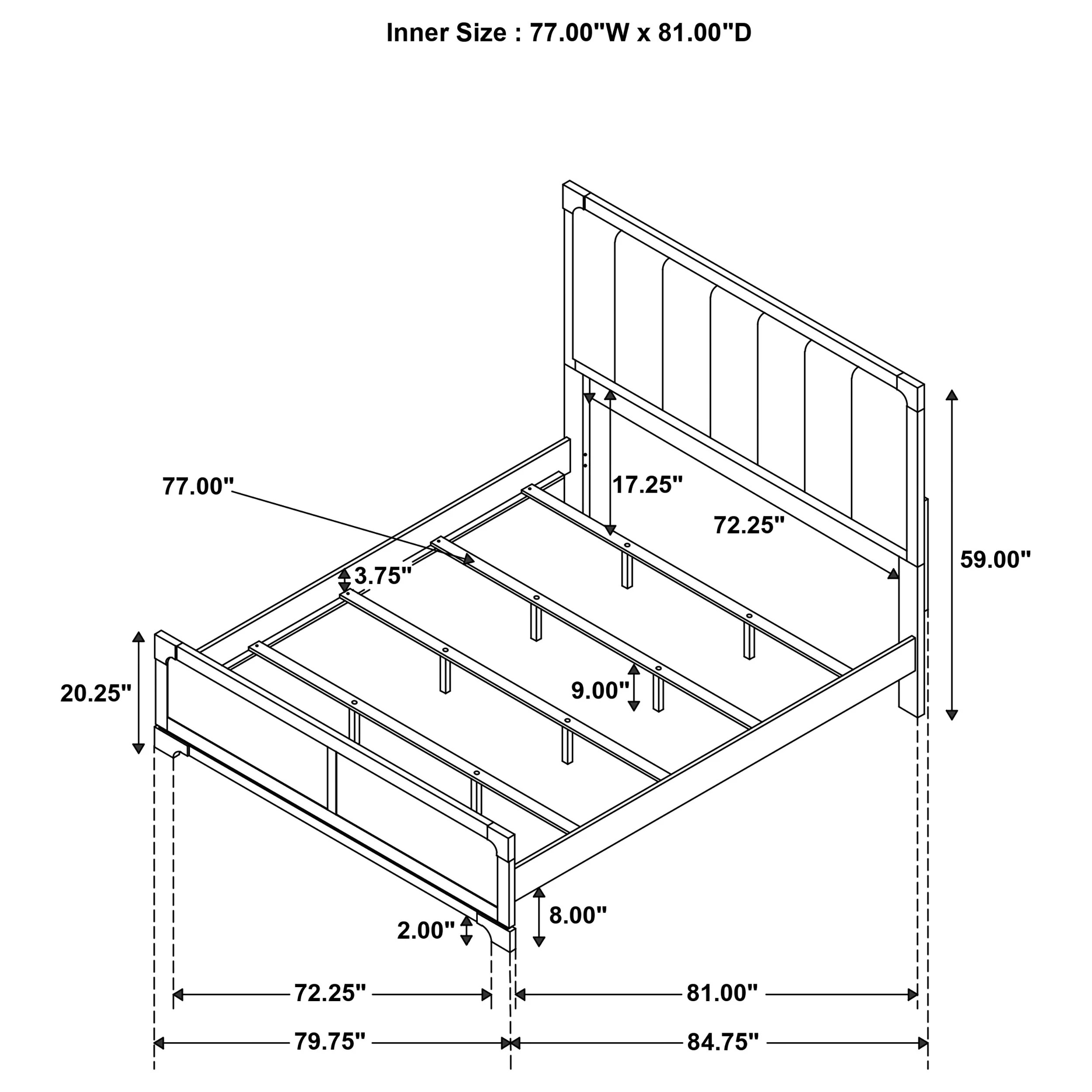Gran Park Panel Bed - Image 21