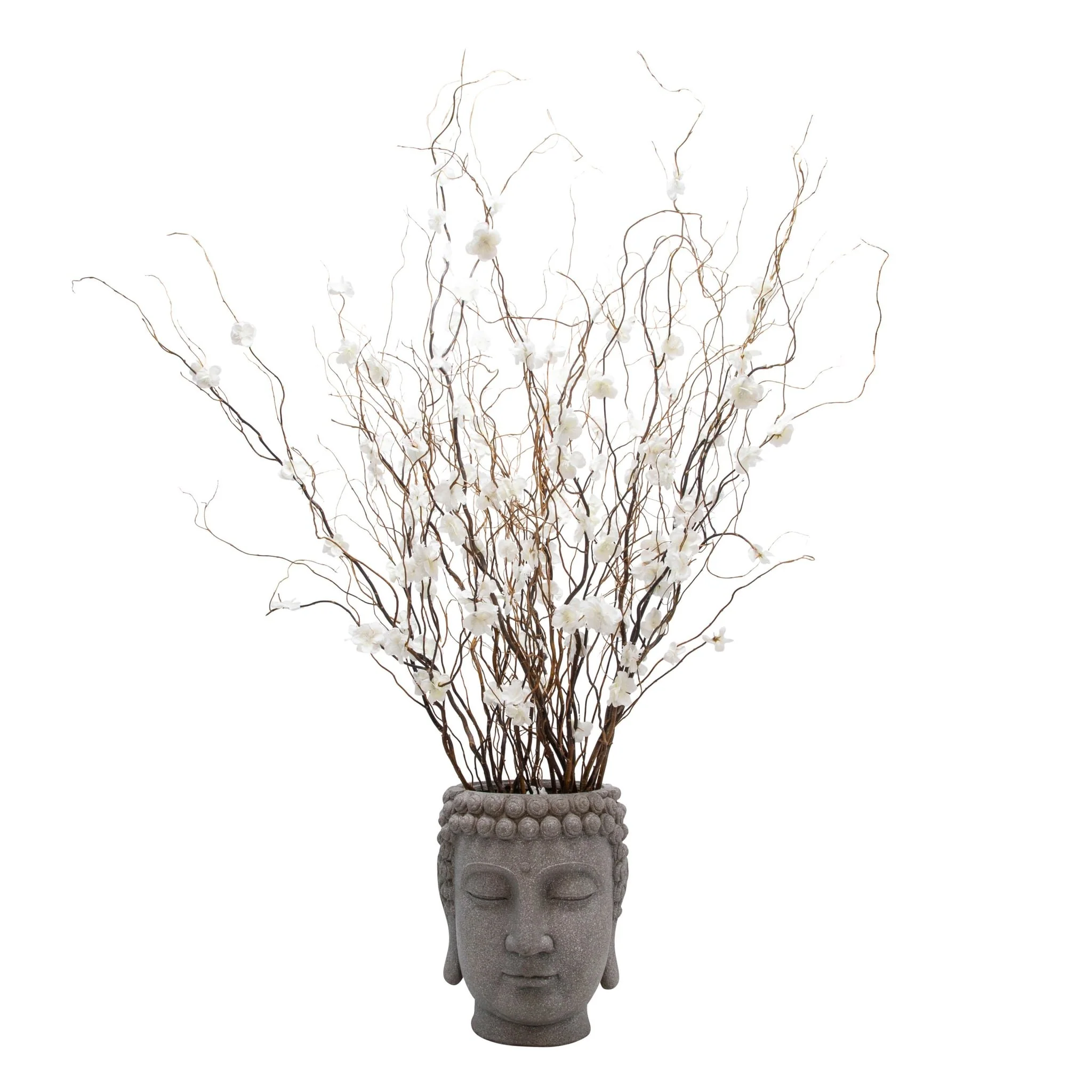 Gray Buddha Head Planter - Image 7