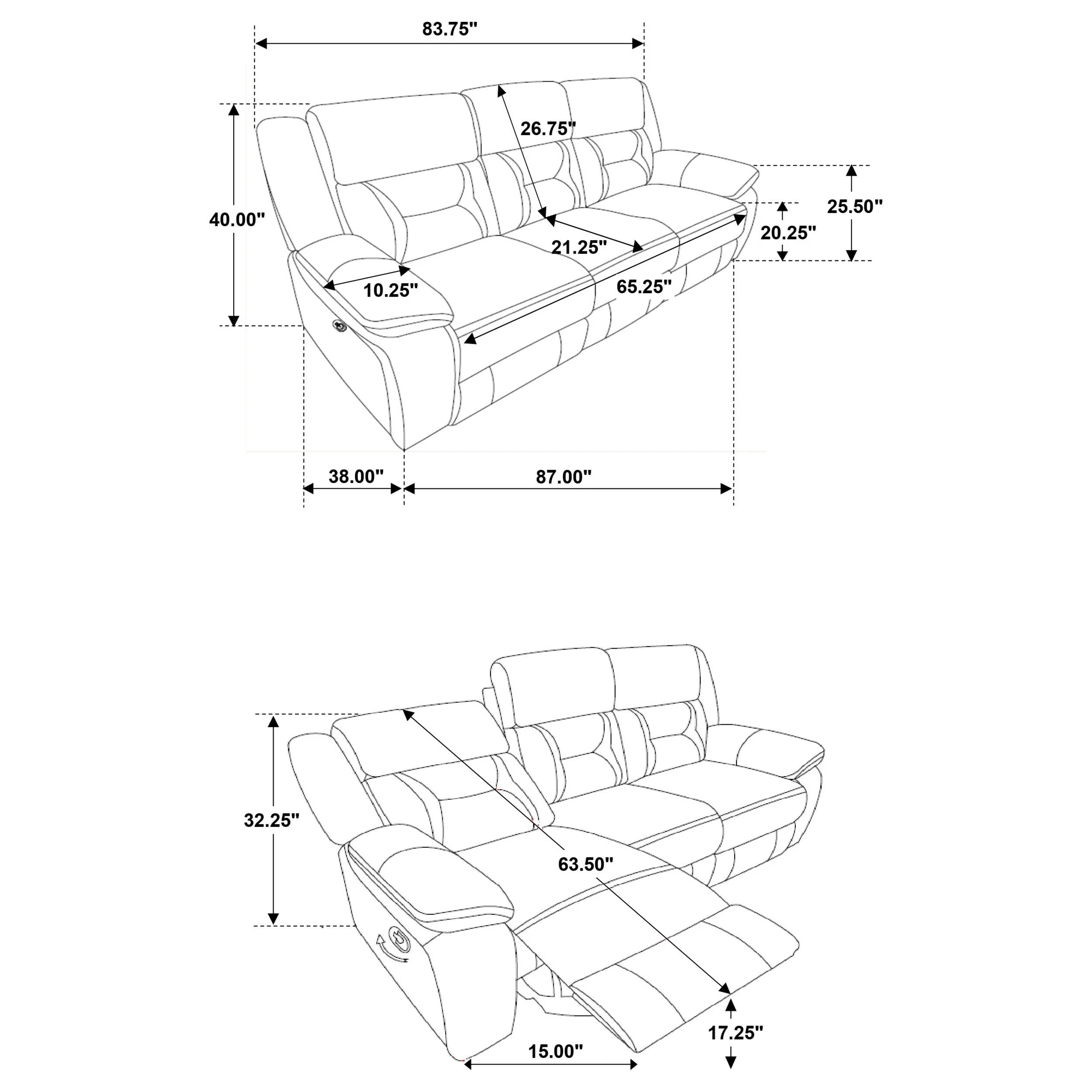 Greer Reclining Sofa Set - Image 11