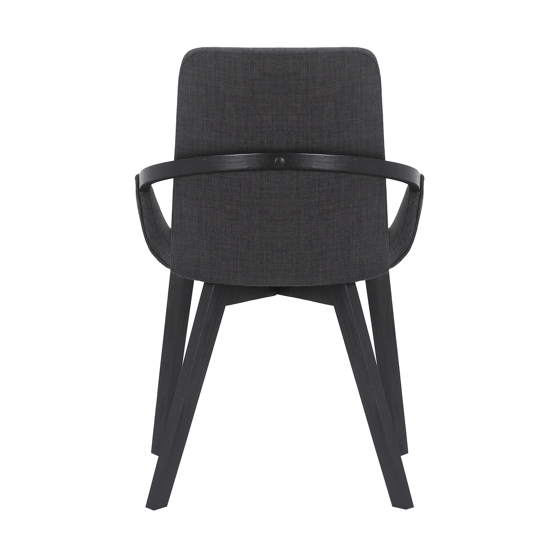 Greisen Modern Charcoal Wood Dining Room Chair - Image 5