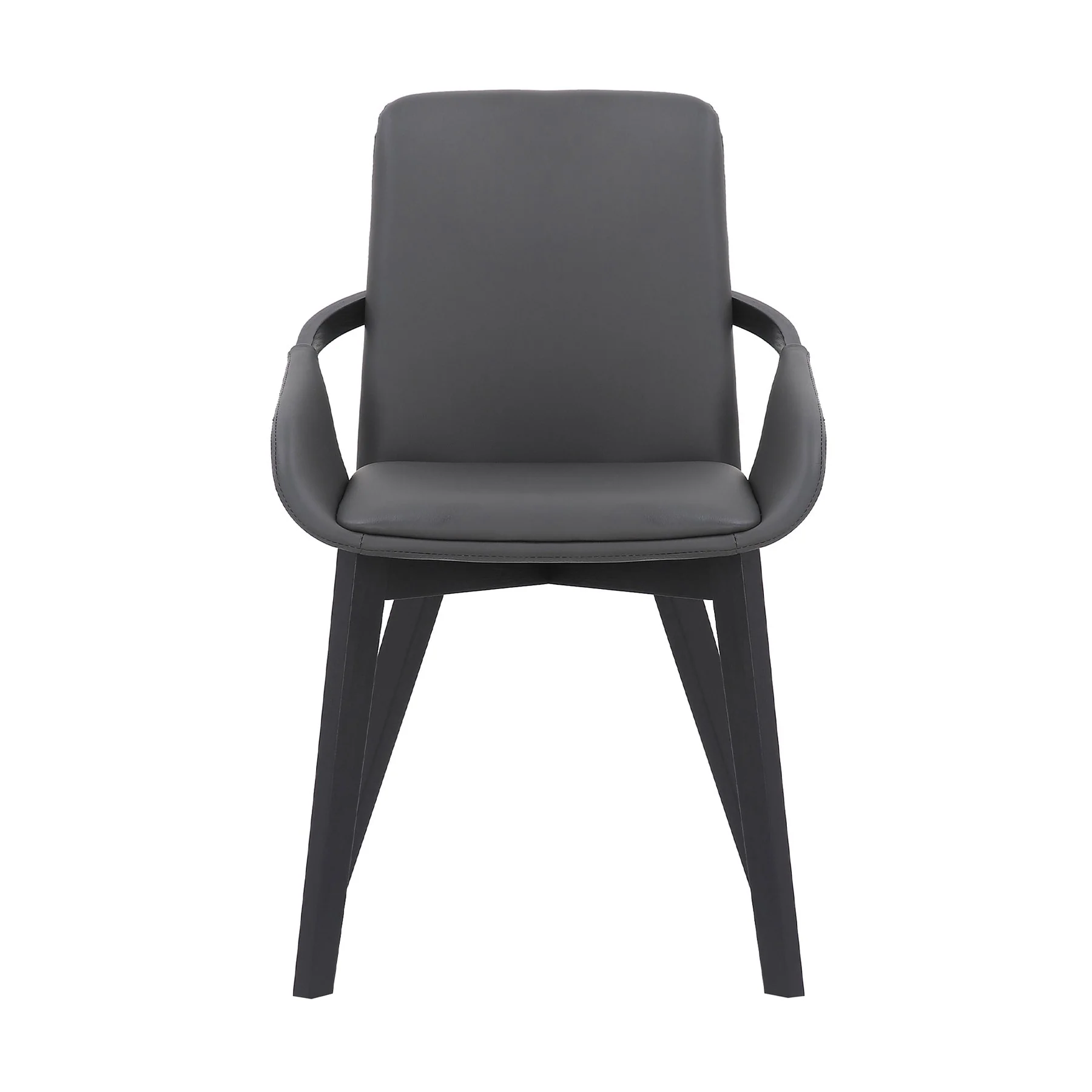 Greisen Modern Gray Wood Dining Room Chair - Image 2