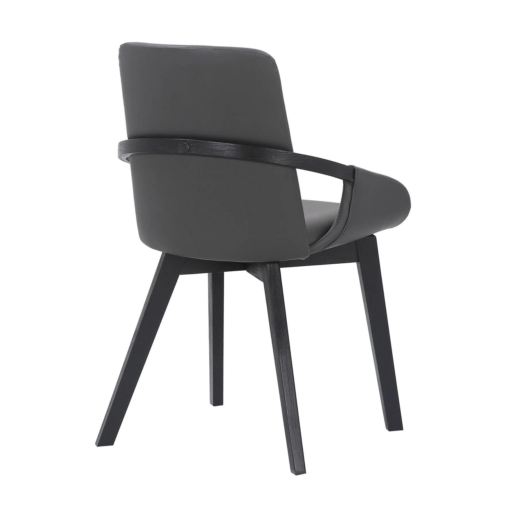 Greisen Modern Gray Wood Dining Room Chair - Image 4