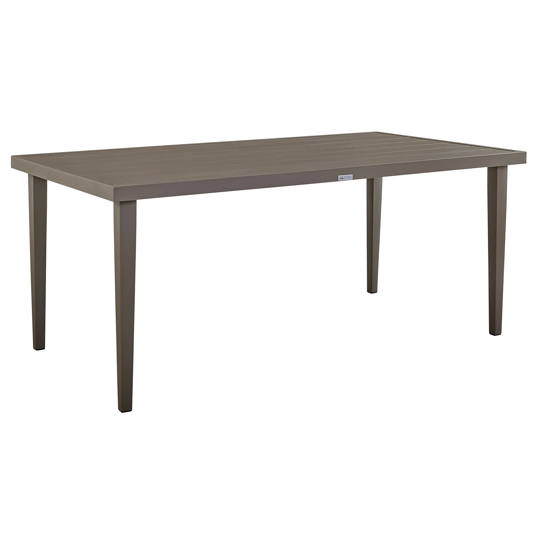 Grenada 7 Piece Gray Aluminum Outdoor Dining Set with Gray Fabric - Image 5