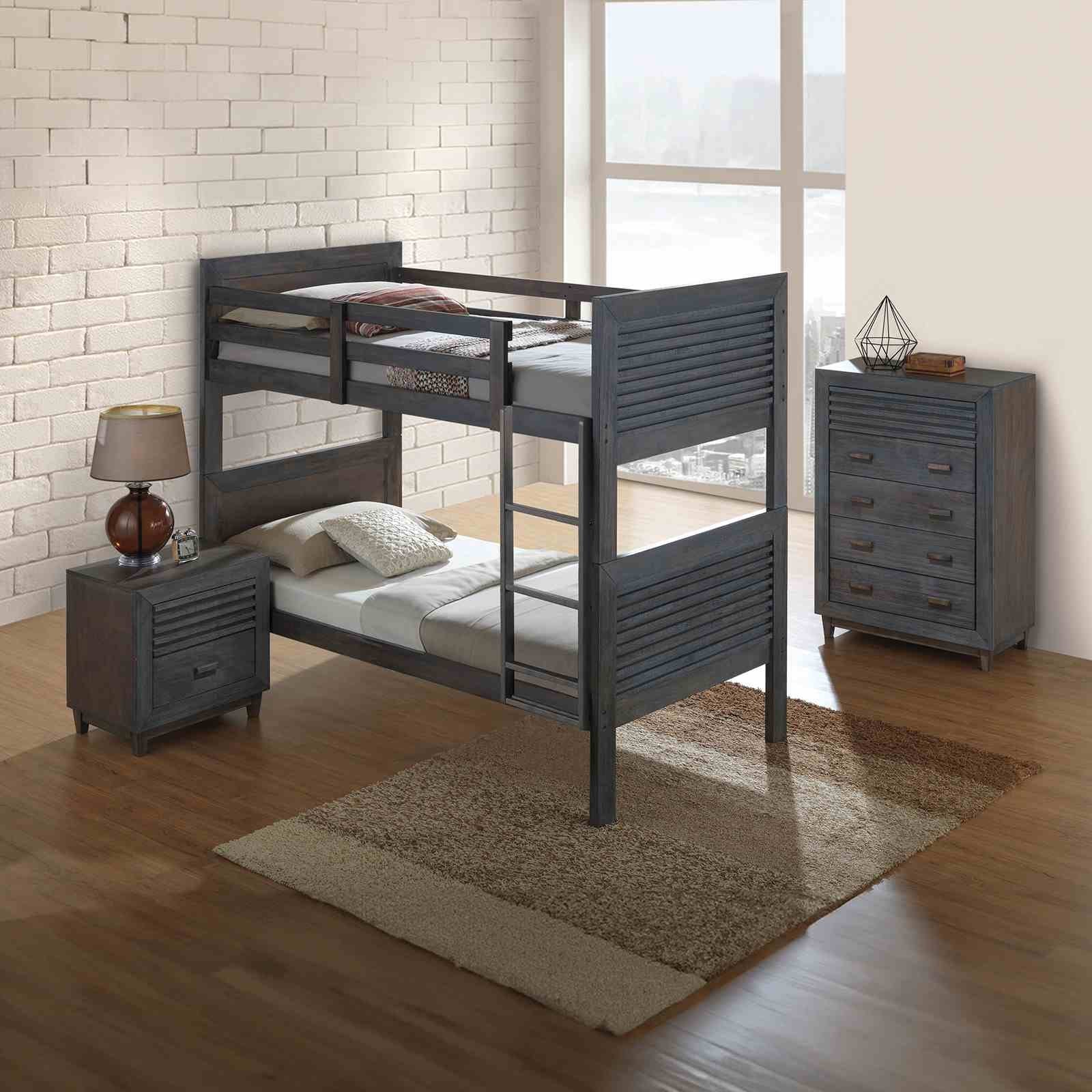 Griffin Nightstand, Charcoal Brown - Image 2