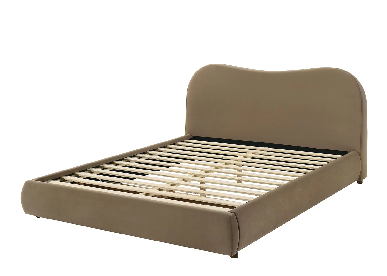 Grimsby E. King Bed, Brown Velvet - Image 4