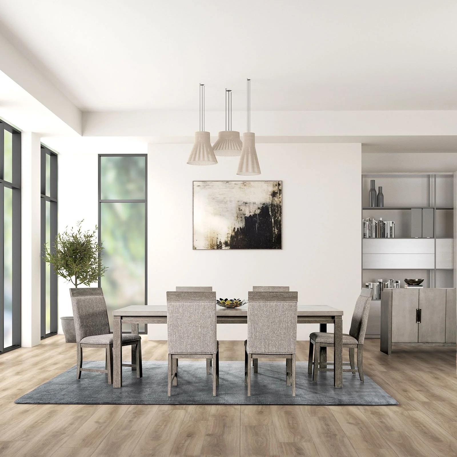 Gristalt 9 Pc. Dining Table Set - Image 2