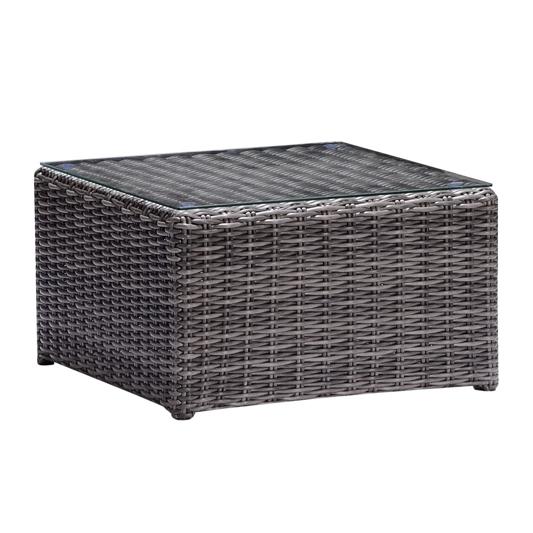 Hagen 3 piece Outdoor Rattan Sectional Chase Set with Brown Cushions and Modern Accent Pillows - Image 3