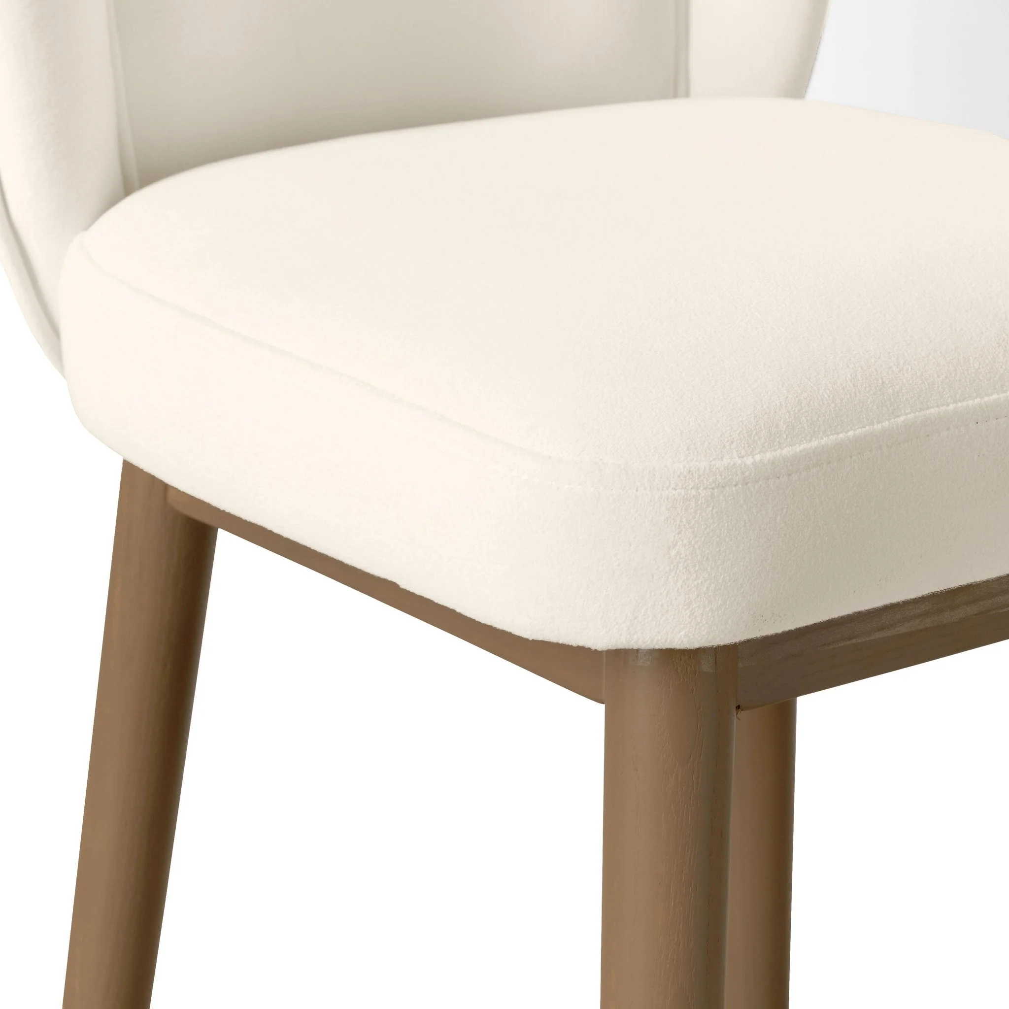 Hailey Cream Velvet Counter Stool - Image 5