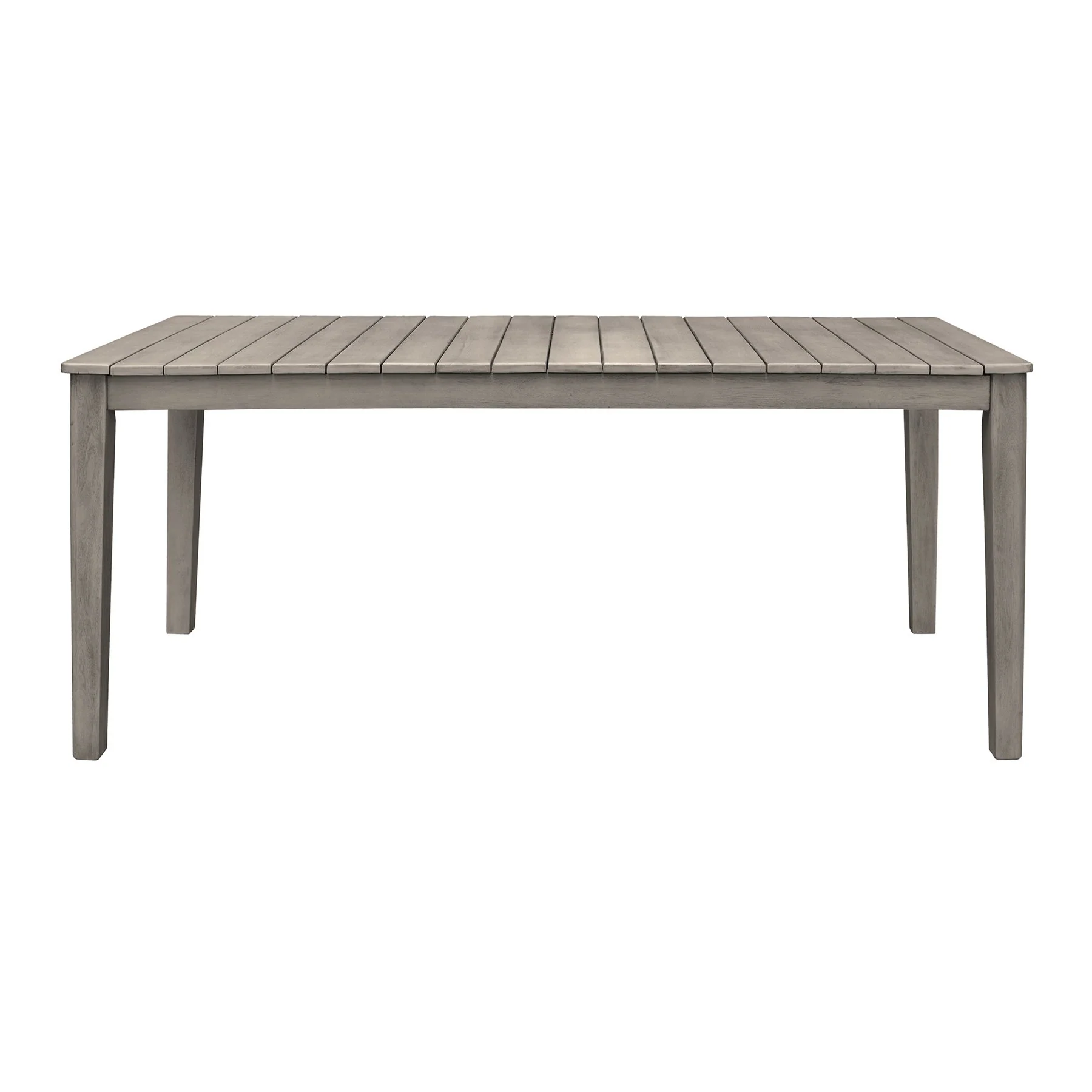 Haiti 7-Piece Patio Outdoor Dining Set with Arm Chairs in Gray Acacia Wood with Rope - Image 3