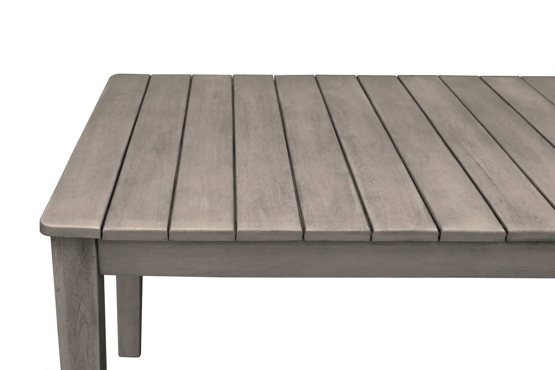 Haiti 7-Piece Patio Outdoor Dining Set with Arm Chairs in Gray Acacia Wood with Rope - Image 6