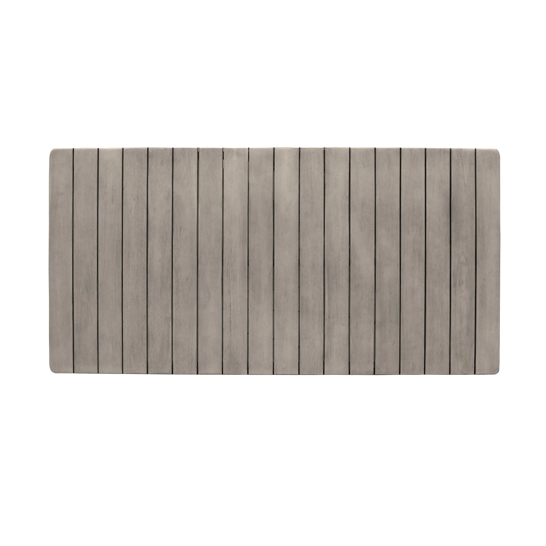 Haiti Patio Outdoor Dining Table in Gray Acacia Wood - Image 4