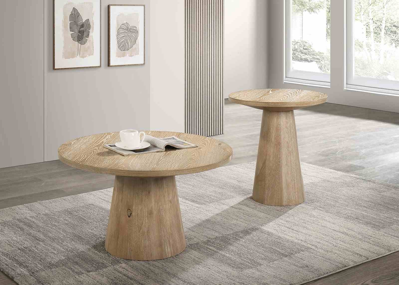 Halewood End Table, Oak - Image 2