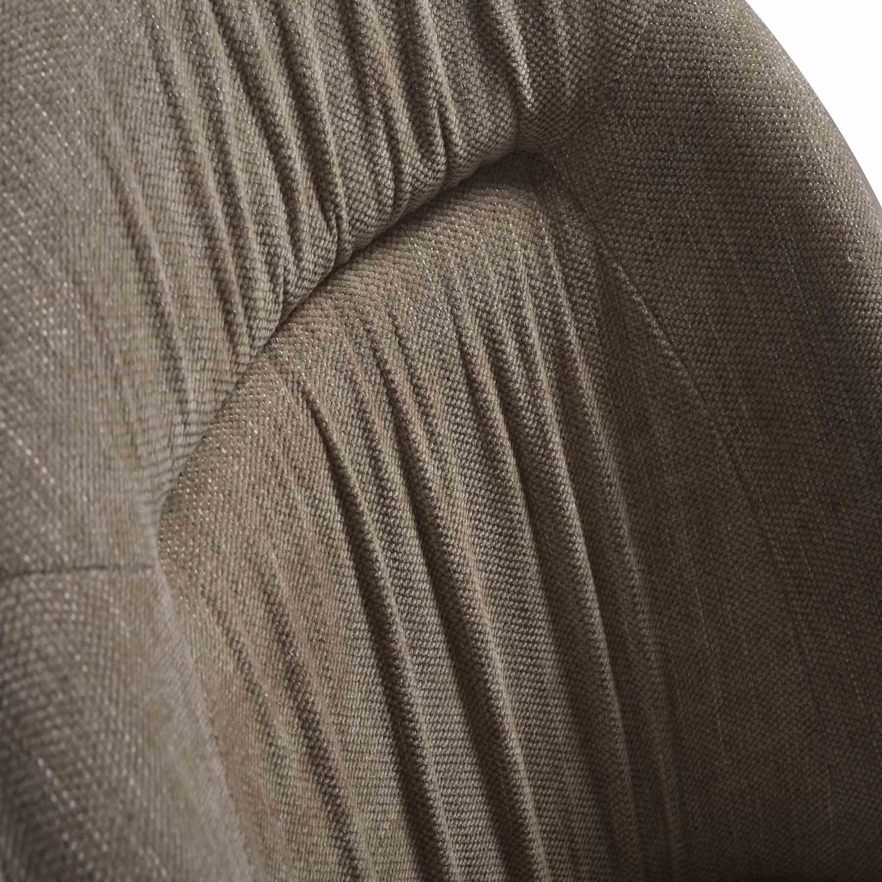 Hallie Contemporary Swivel Curved Back Almond Upholstered Dining Chair - Set of 2 - Image 9