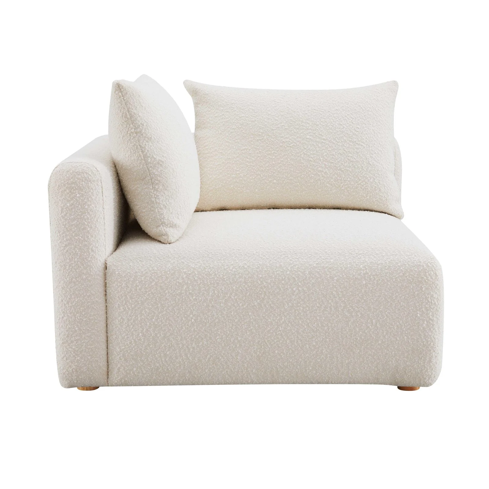Hangover Cream Boucle Modular Corner Chair - Image 4
