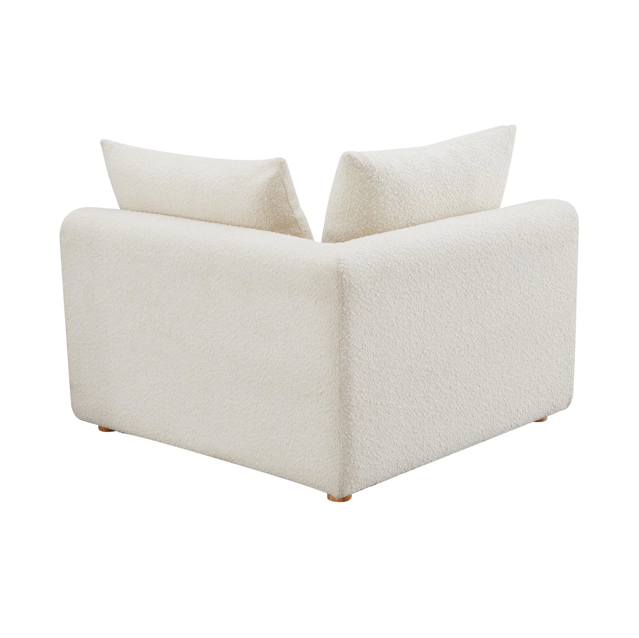Hangover Cream Boucle Modular Corner Chair - Image 6