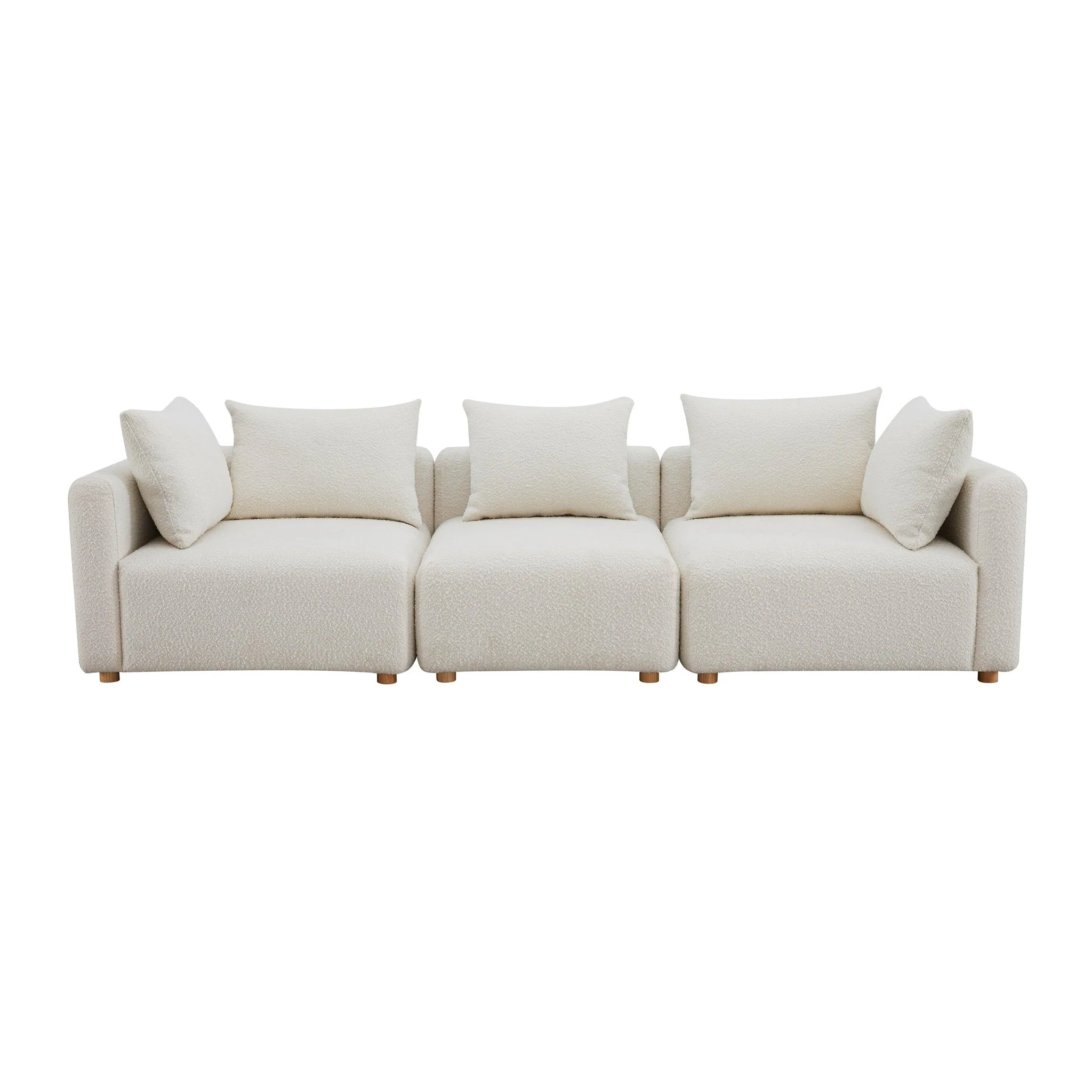 Hangover Cream Boucle Sofa - Image 3