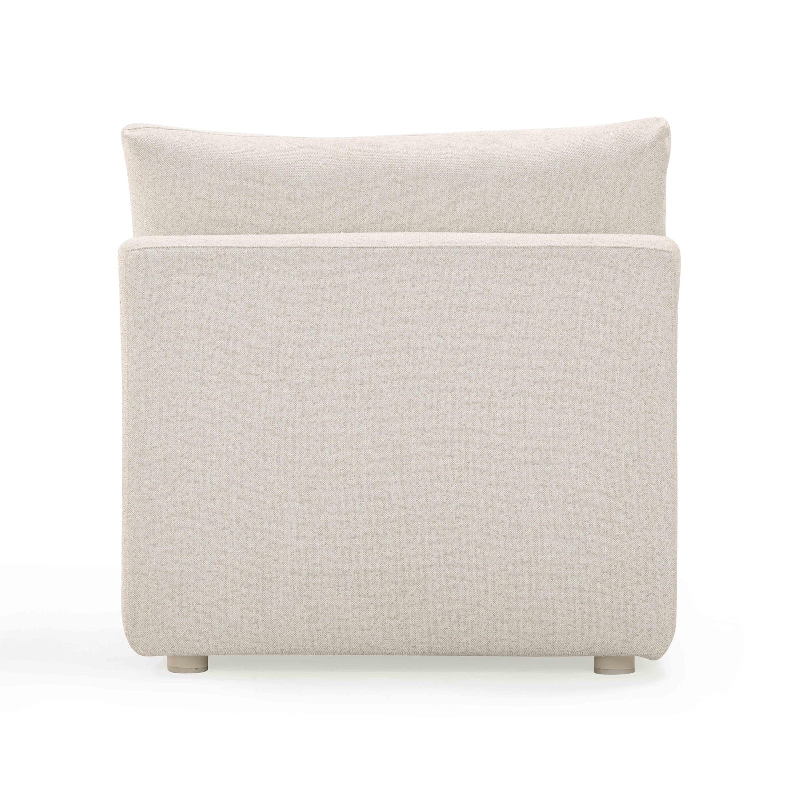 Hangover Cream Modular Outdoor Armless Chair - Image 4