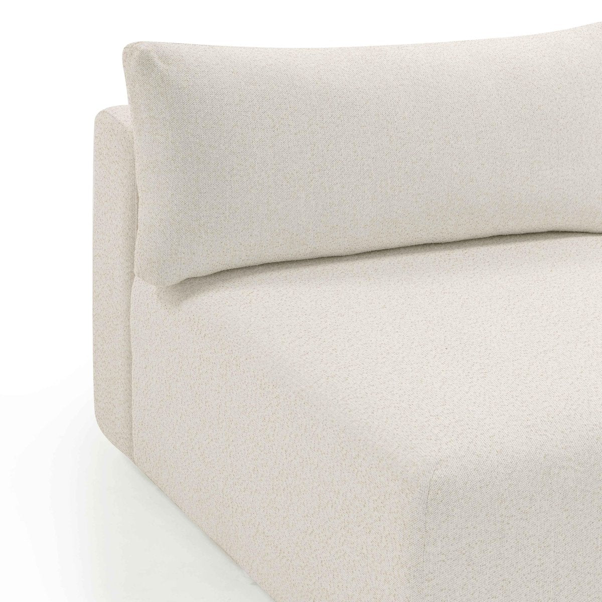 Hangover Cream Modular Outdoor Armless Chair - Image 5