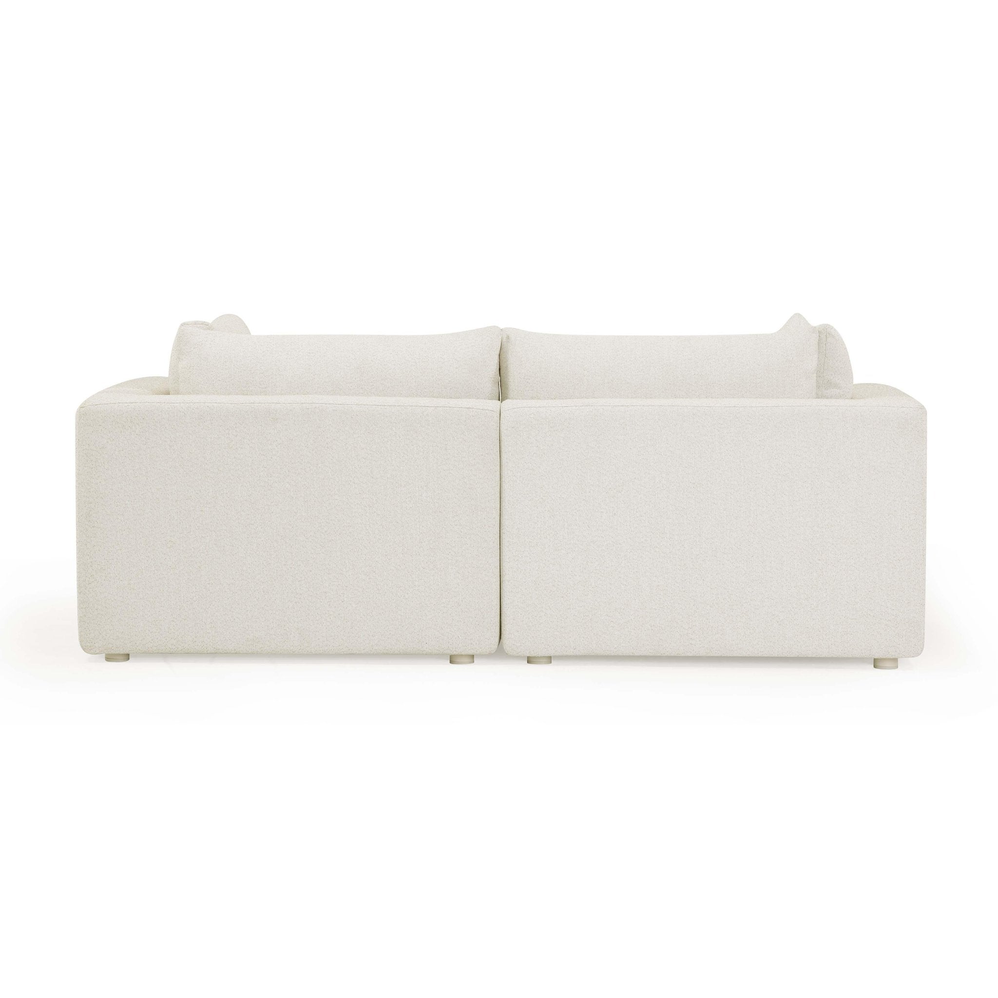 Hangover Cream Outdoor Modular Loveseat - Image 5