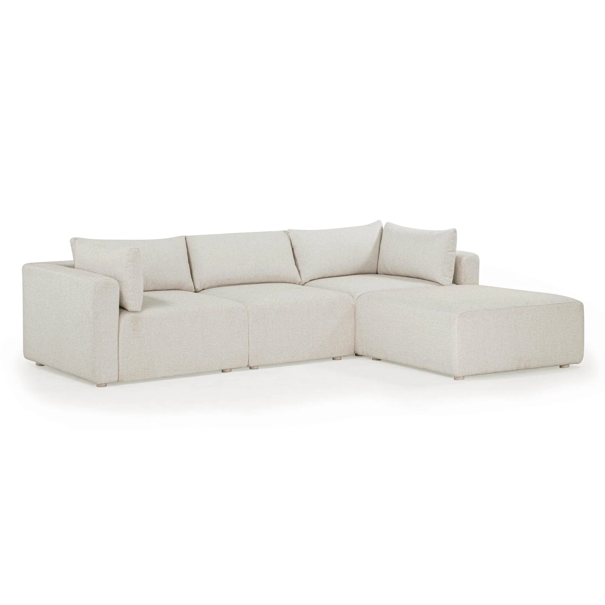 Hangover Cream Outdoor Modular Sectional - Image 2