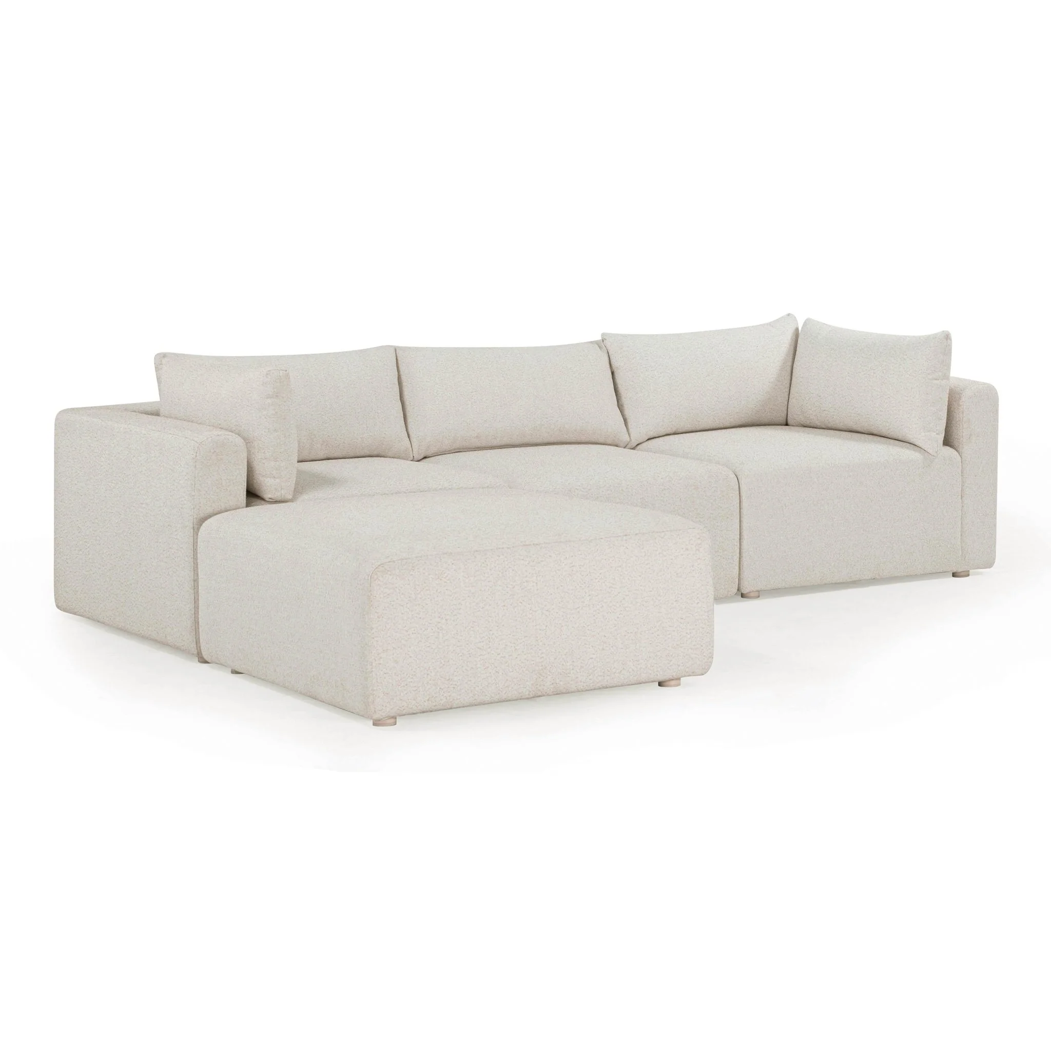 Hangover Cream Outdoor Modular Sectional - Image 6
