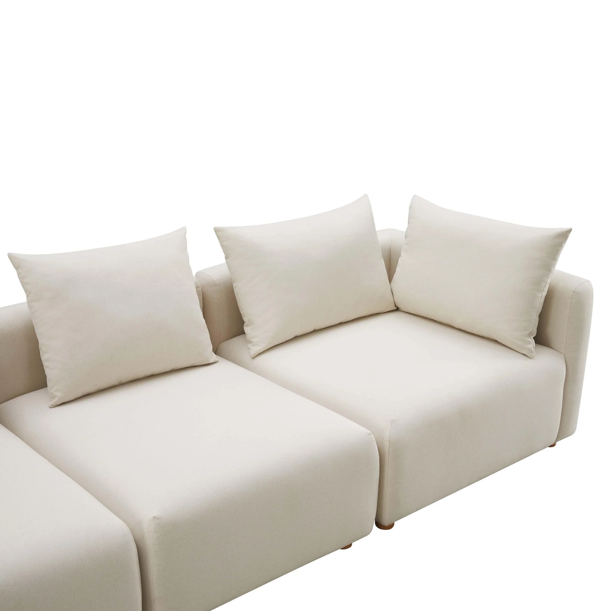 Hangover Cream Performance Linen Sofa - Image 4