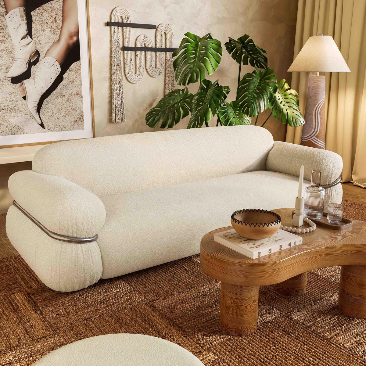 Harlee Natural Woven Floor Lamp - Image 2