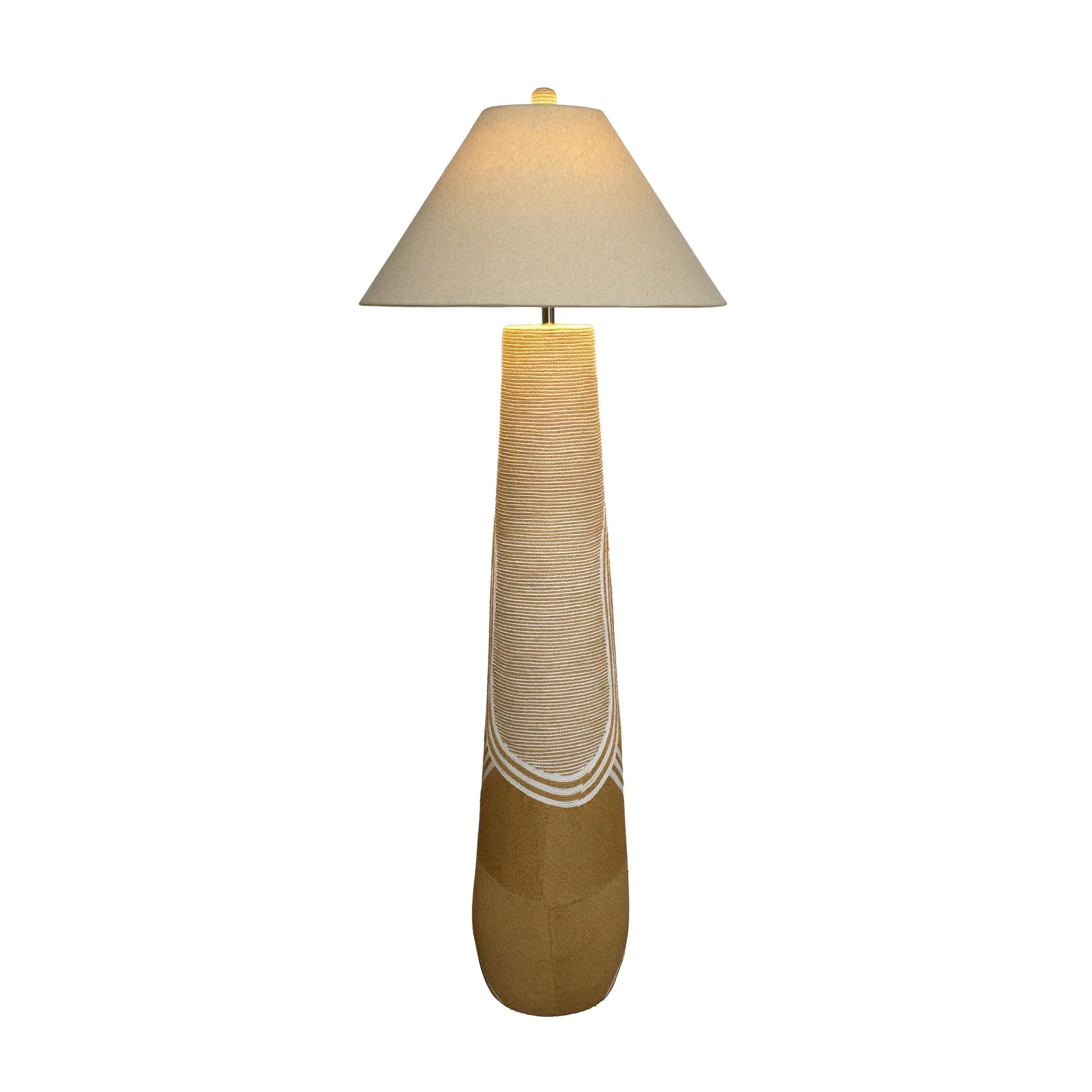 Harlee Natural Woven Floor Lamp - Image 4