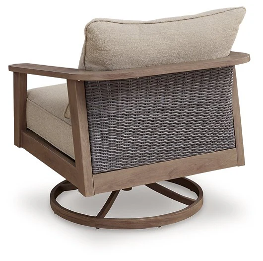 Harmony Headlands Outdoor Swivel Lounge with Cushion - Image 6