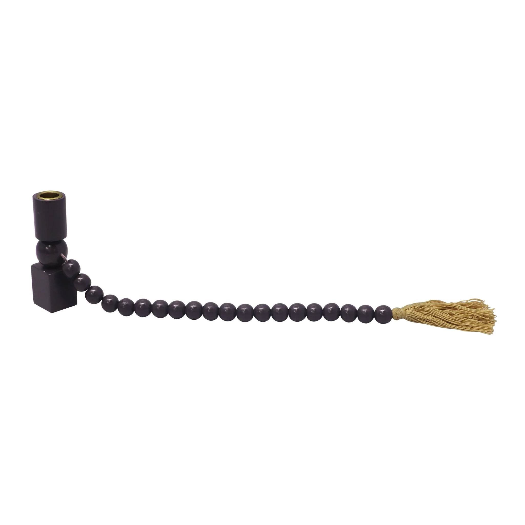 Harrison Merlot Wooden Candlestick - Image 3