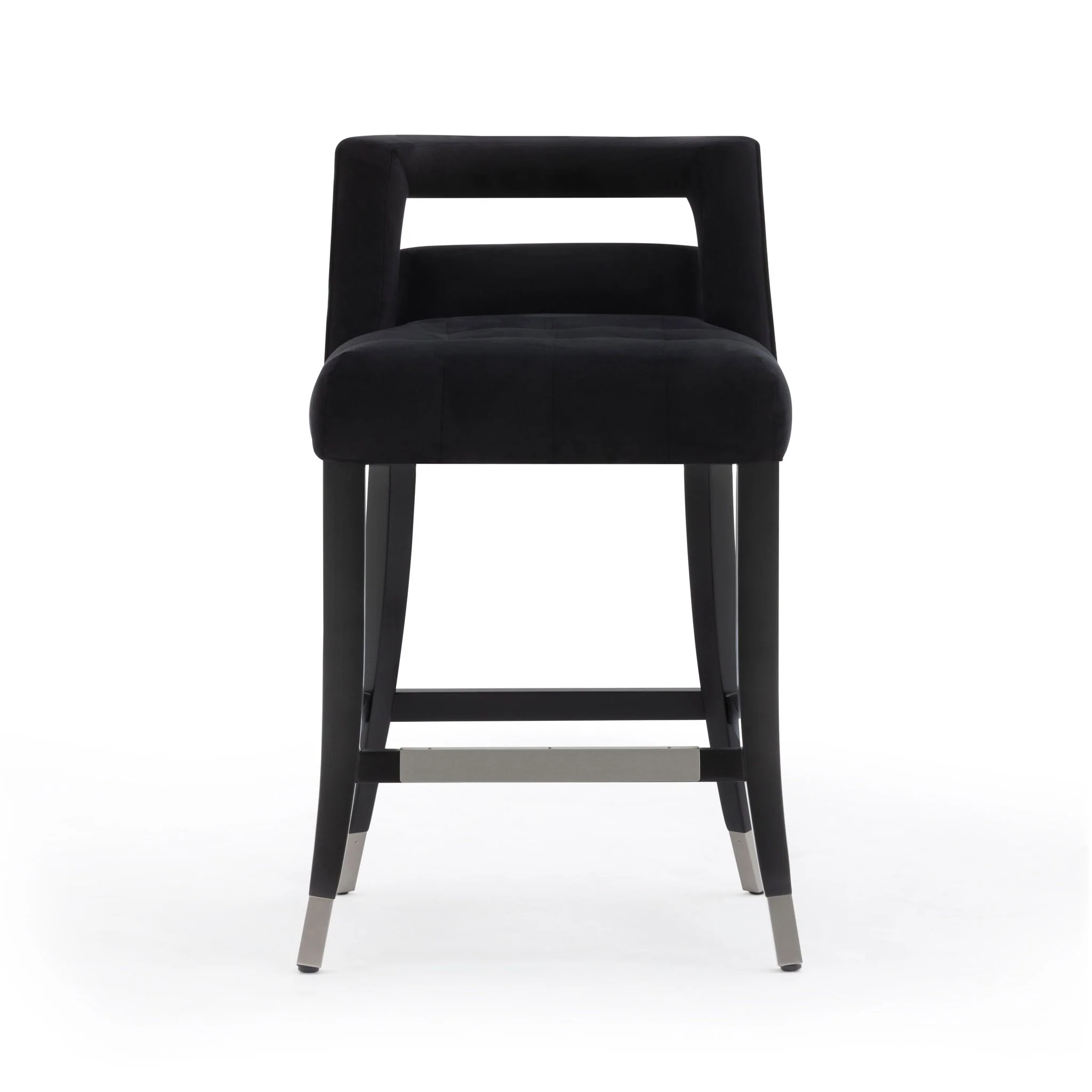 Hart Black Velvet Counter Stool - Image 3