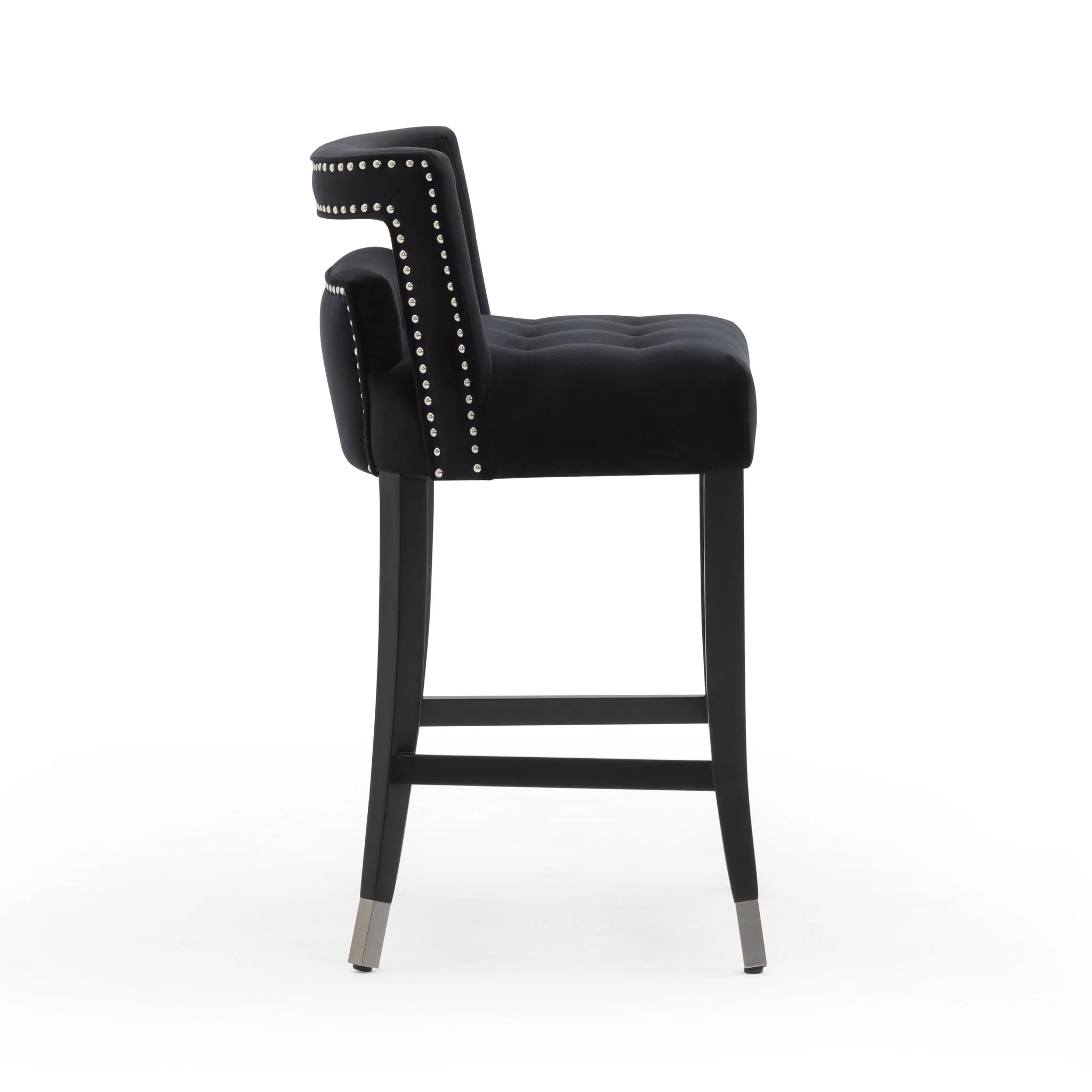 Hart Black Velvet Counter Stool - Image 5